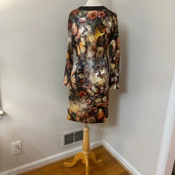 Johnny Was “Judith” sequin floral-print Shift Dress S - Picture 5 of 8